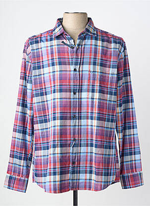 Chemise manches longues coupe droite bleu OLYMP homme