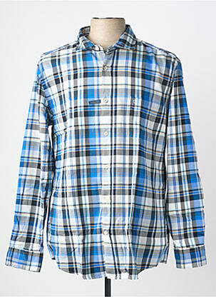 Chemise manches longues coupe droite bleu OLYMP homme