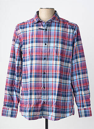 Chemise manches longues coupe droite bleu OLYMP homme