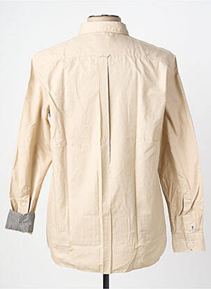 Chemise manches longues coupe droite beige OLYMP homme