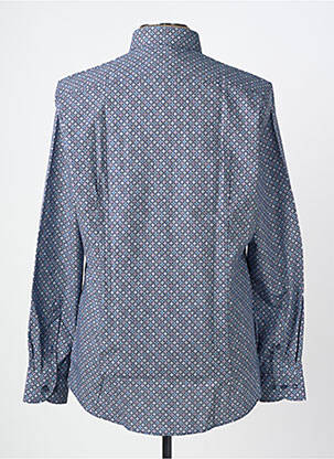 Chemise manches longues imprimé fantaisie bleu OLYMP homme