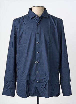 Chemise manches longues coupe droite bleu OLYMP homme