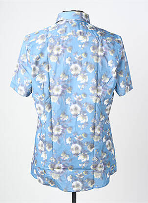 Chemise manches courtes imprimé fantaisie bleu OLYMP homme