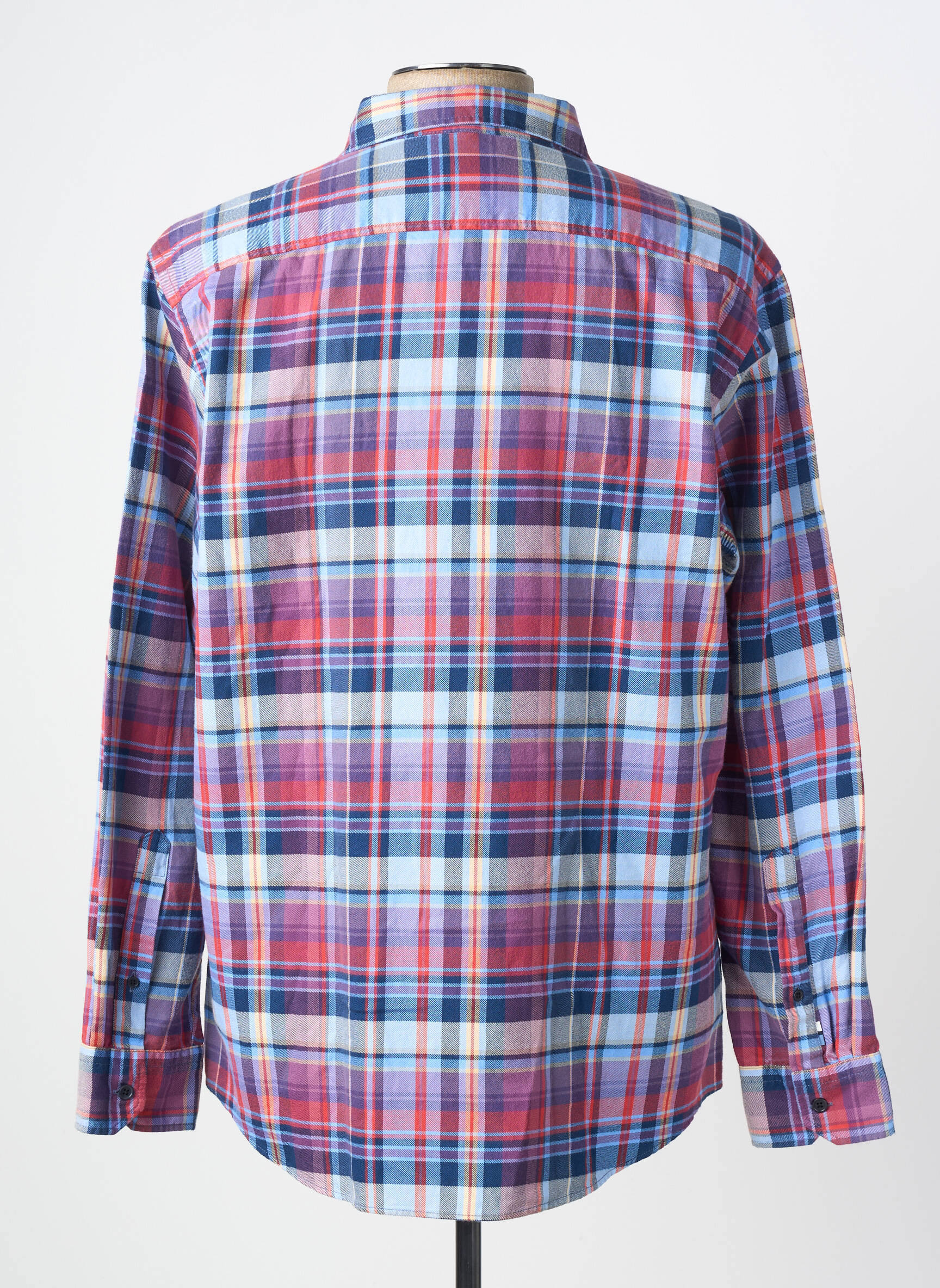 Chemise manches longues coupe droite bleu OLYMP homme