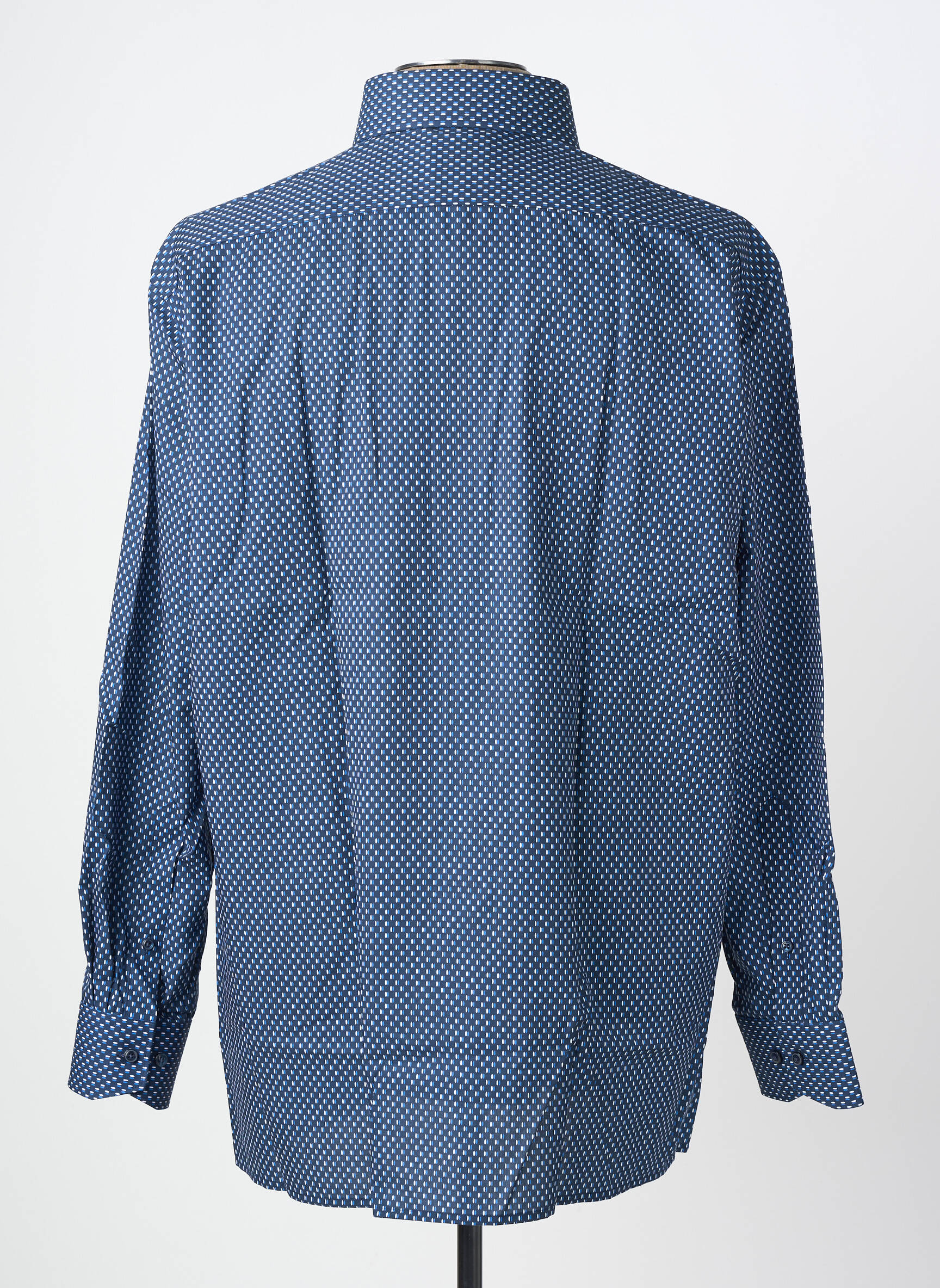 Chemise manches longues imprimé fantaisie bleu OLYMP homme