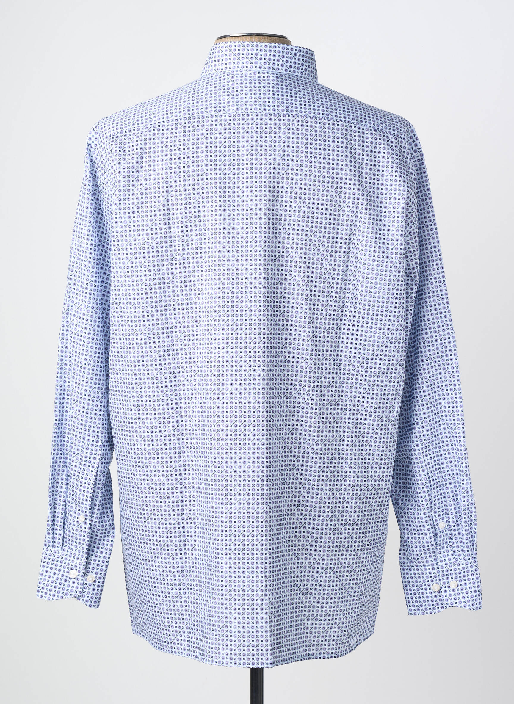 Chemise manches longues imprimé fantaisie bleu OLYMP homme