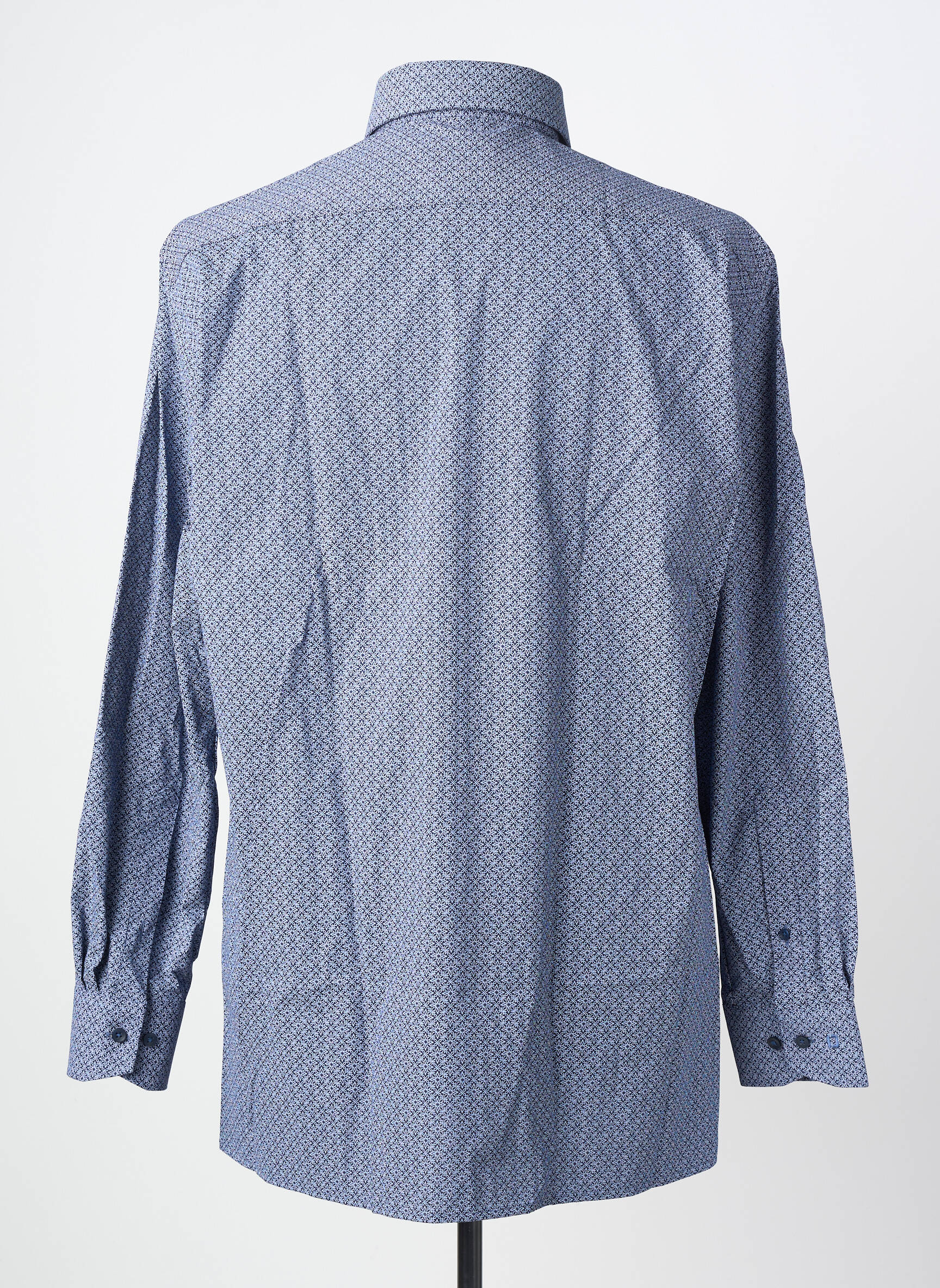Chemise manches longues imprimé fantaisie bleu OLYMP homme