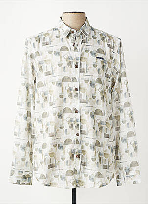 Chemise manches longues coupe cintrée beige DELAHAYE homme