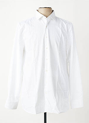 Chemise manches longues coupe cintrée blanc OLYMP homme
