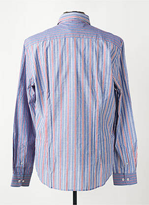 Chemise manches longues poches bleu DELAHAYE homme
