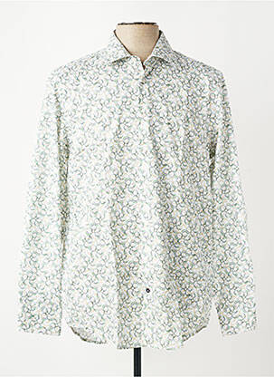 Chemise manches longues coupe cintrée vert DANIEL HECHTER homme