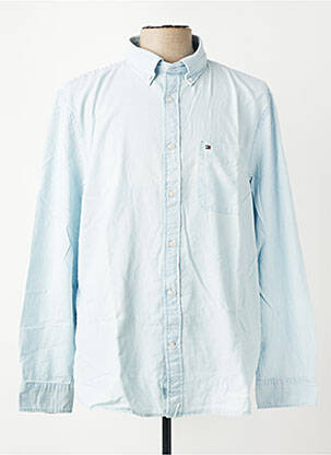 Chemise manches longues poches bleu TOMMY HILFIGER homme