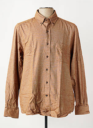 Chemise manches longues poches marron DANIEL HECHTER homme
