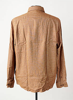 Chemise manches longues poches marron DANIEL HECHTER homme