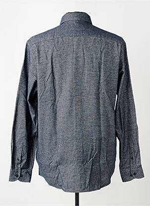 Chemise manches longues poches bleu DANIEL HECHTER homme