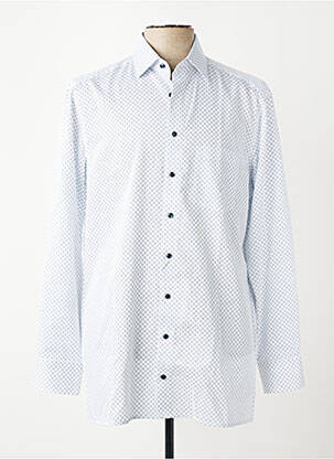 Chemise manches longues poches bleu OLYMP homme