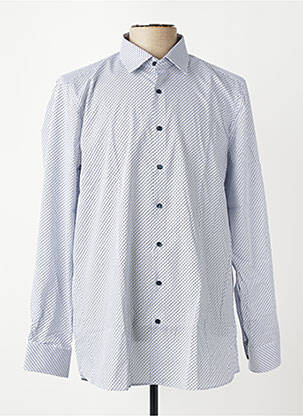 Chemise manches longues imprimé fantaisie violet OLYMP homme