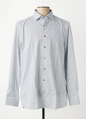 Chemise manches longues imprimé fantaisie vert OLYMP homme