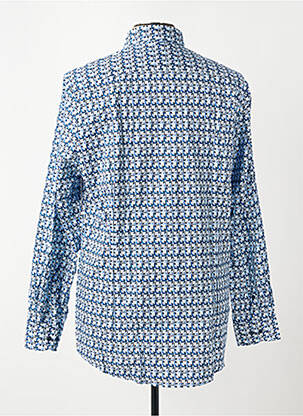 Chemise manches longues imprimé fantaisie bleu OLYMP homme