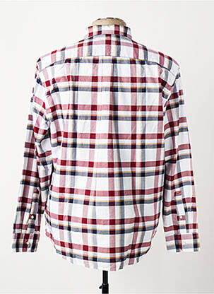 Chemise manches longues imprimé écossais rouge TOMMY HILFIGER homme