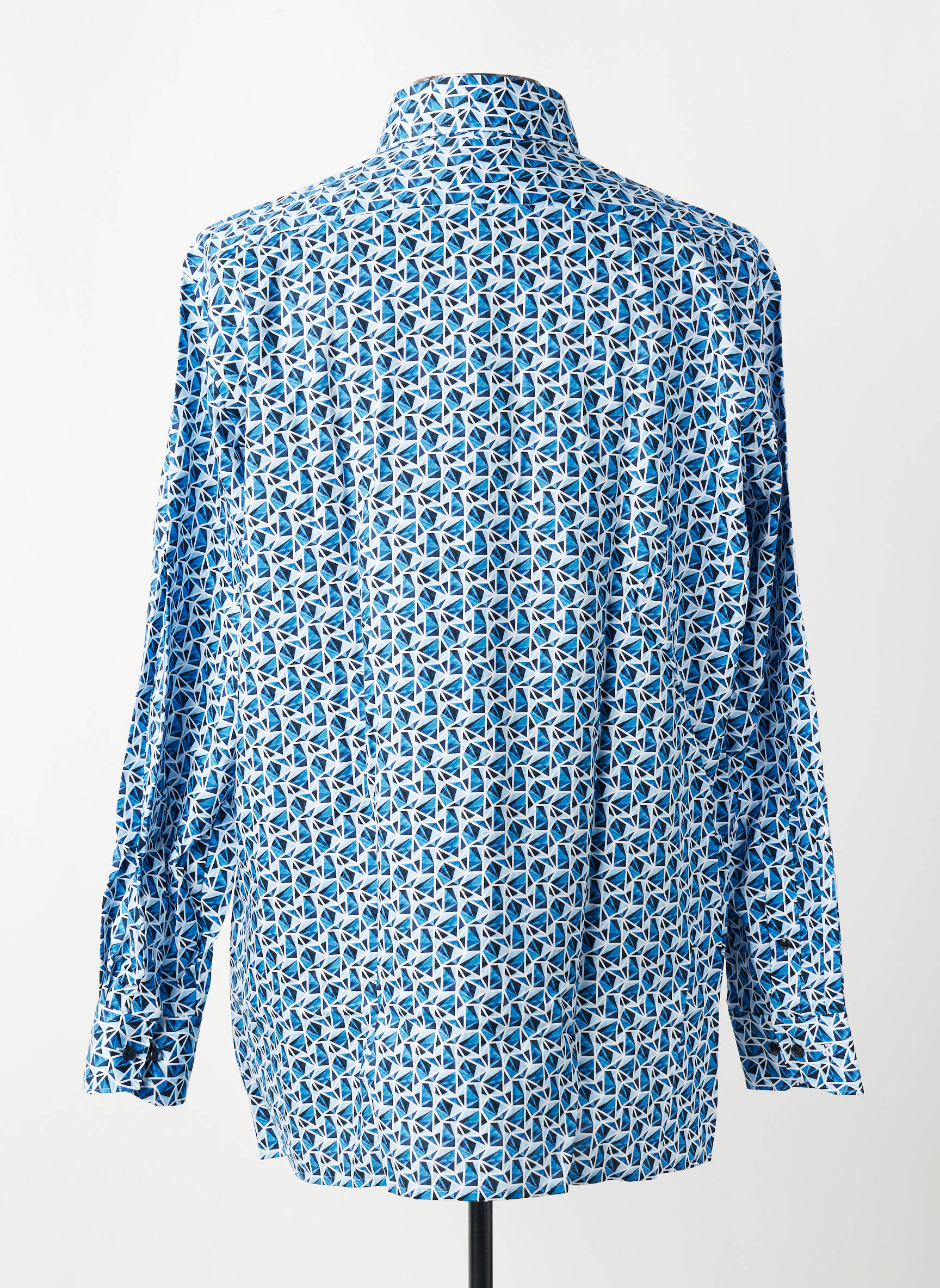 Chemise manches longues coupe cintrée bleu OLYMP homme