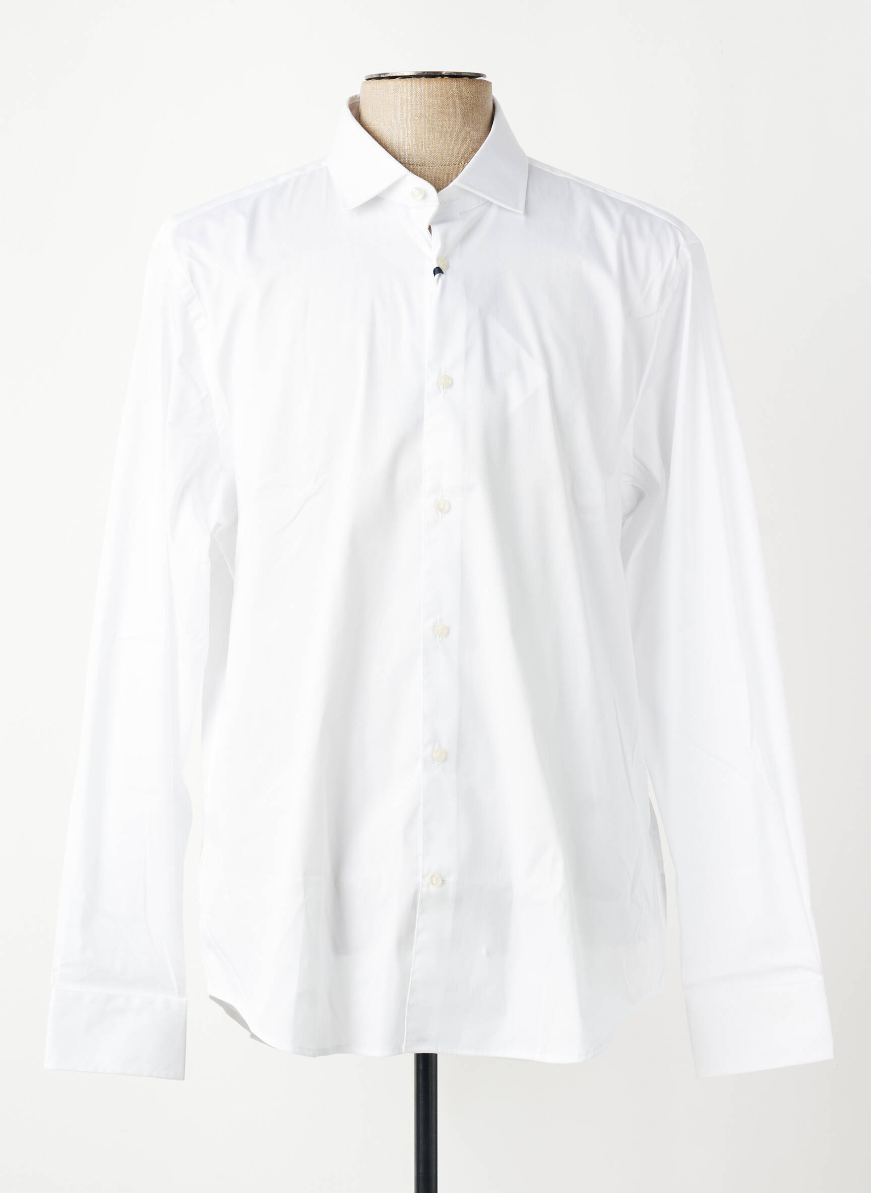 Chemise manches longues coupe cintrée blanc TOMMY HILFIGER homme