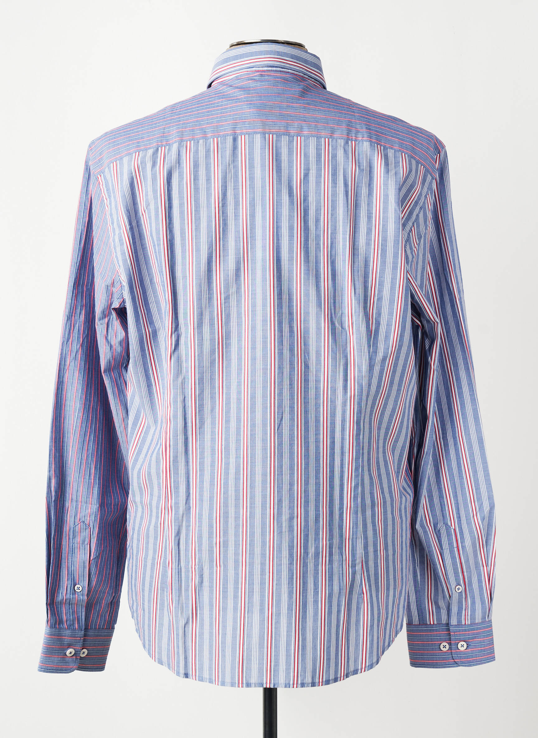 Chemise manches longues poches bleu DELAHAYE homme