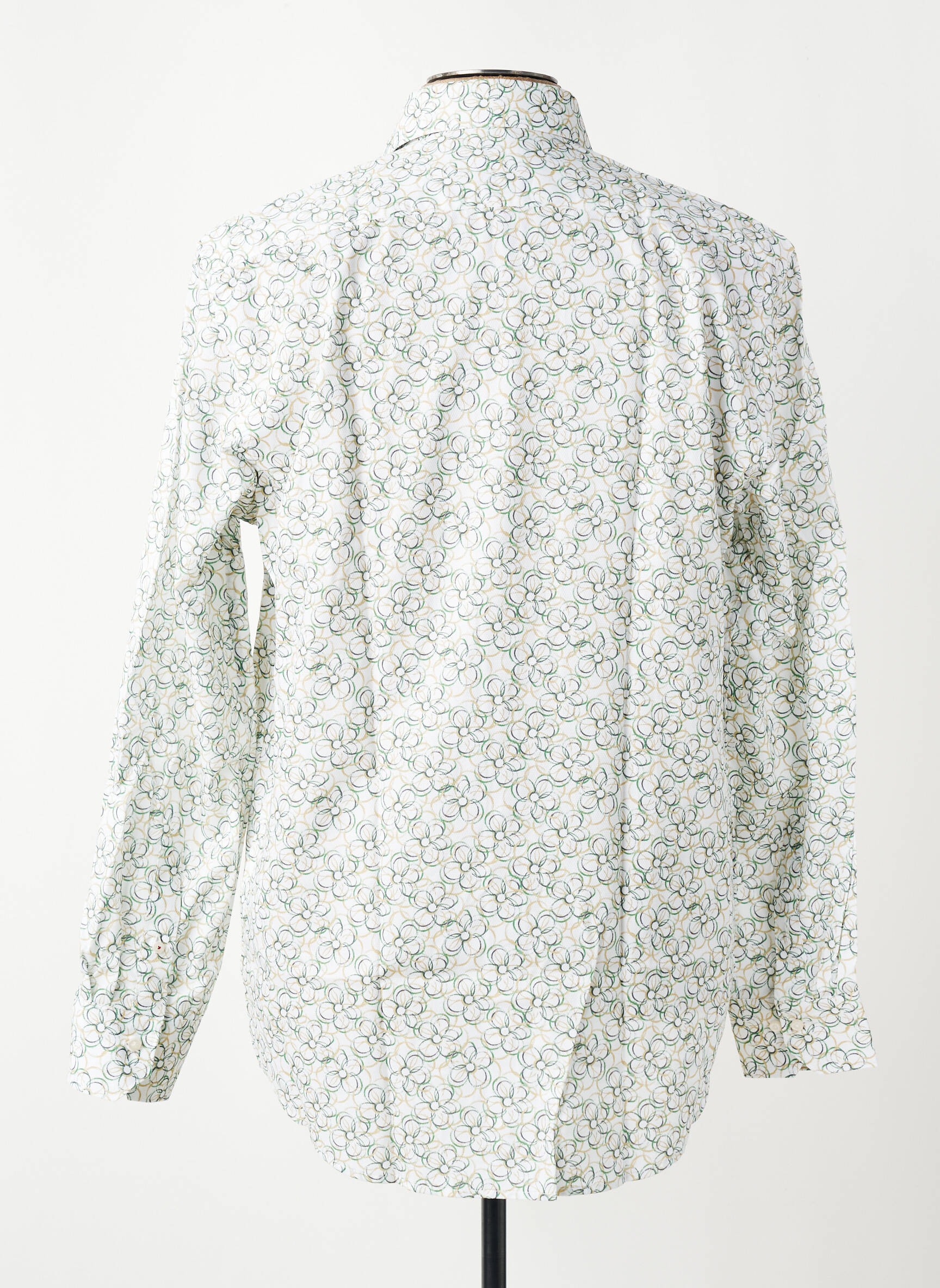 Chemise manches longues coupe cintrée vert DANIEL HECHTER homme