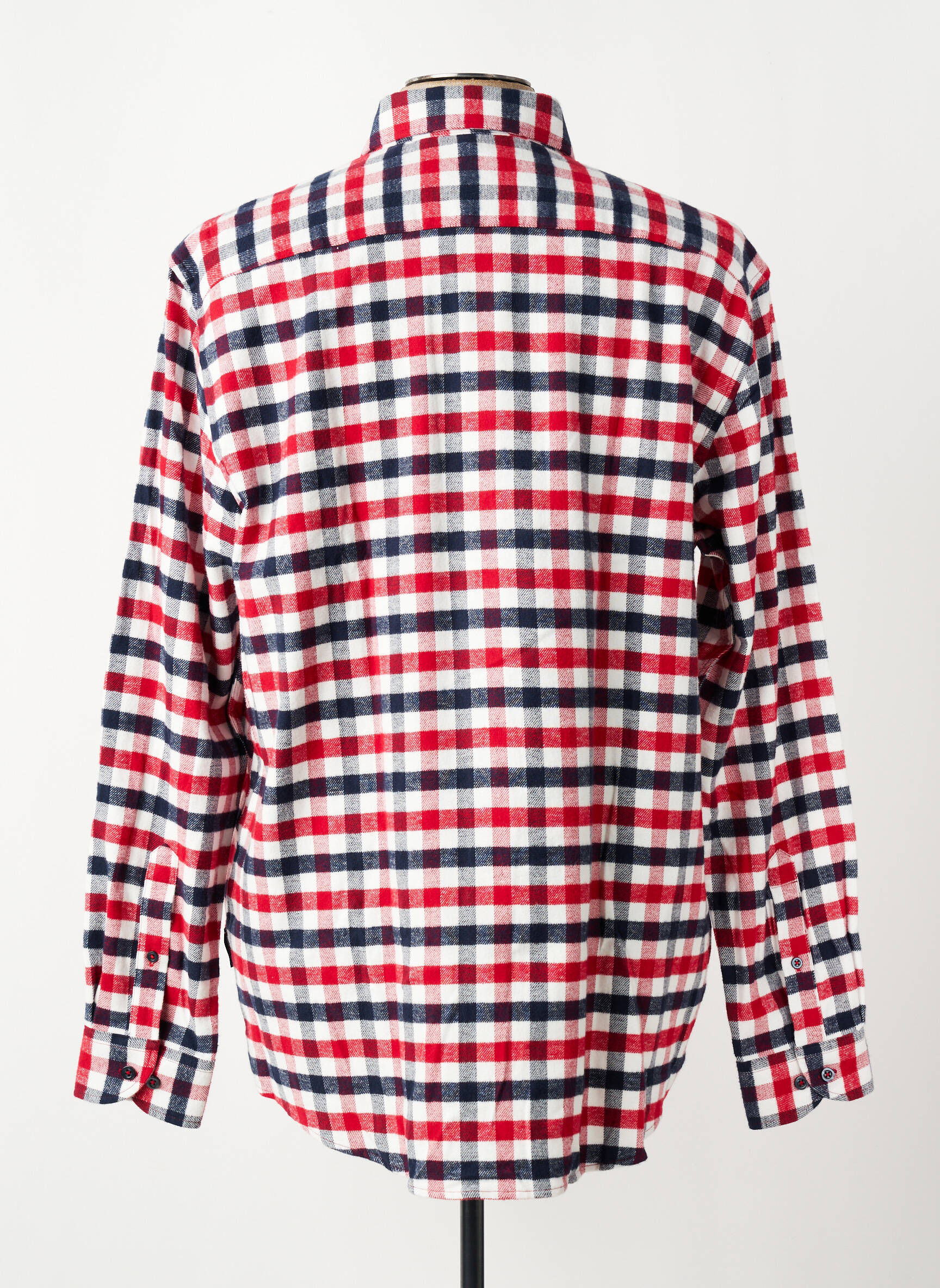 Chemise manches longues poches rouge DANIEL HECHTER homme