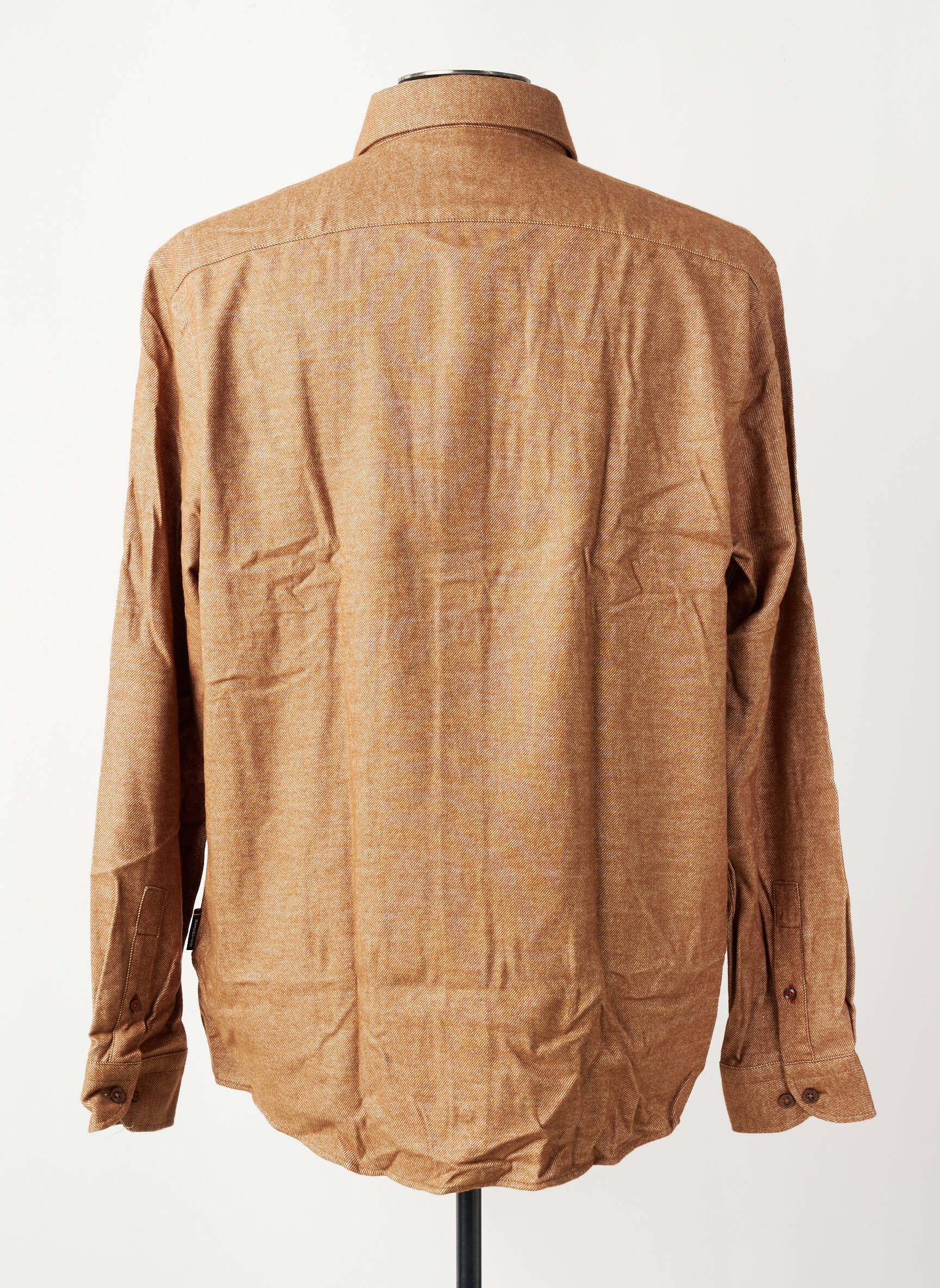 Chemise manches longues poches marron DANIEL HECHTER homme