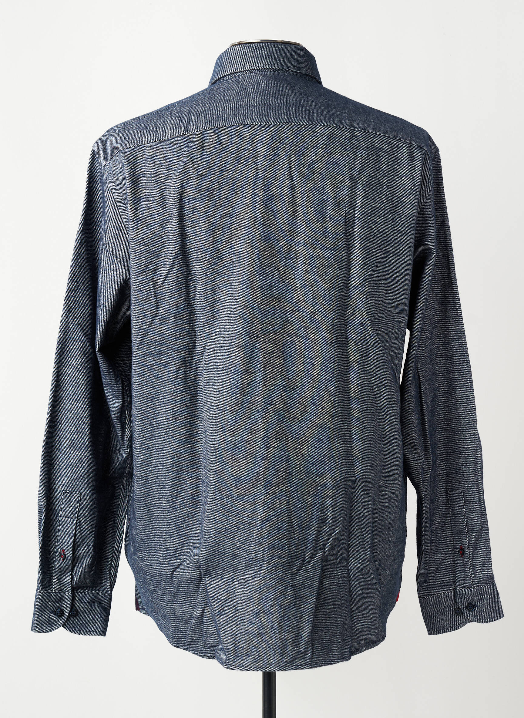 Chemise manches longues poches bleu DANIEL HECHTER homme