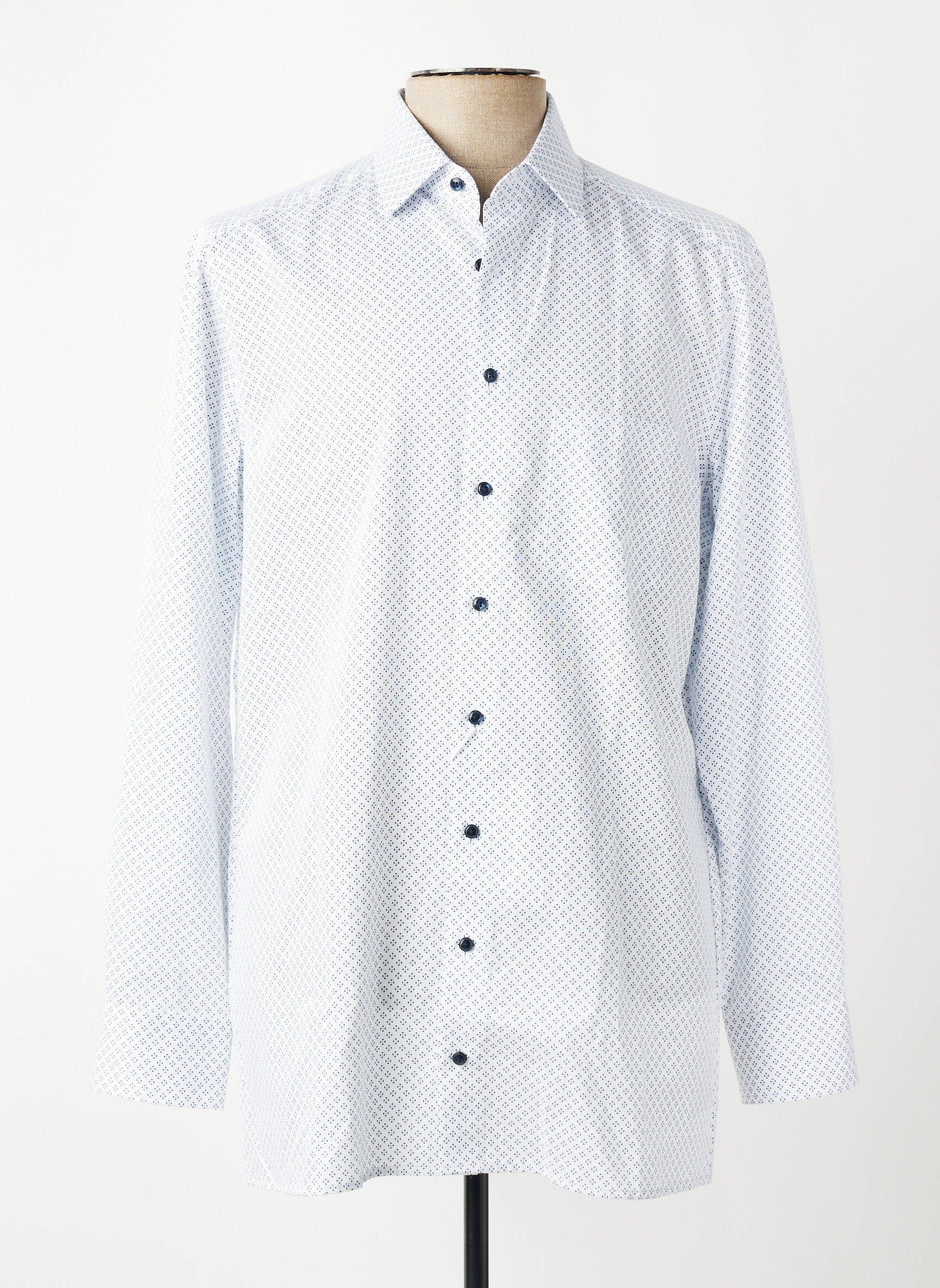 Chemise manches longues poches bleu OLYMP homme