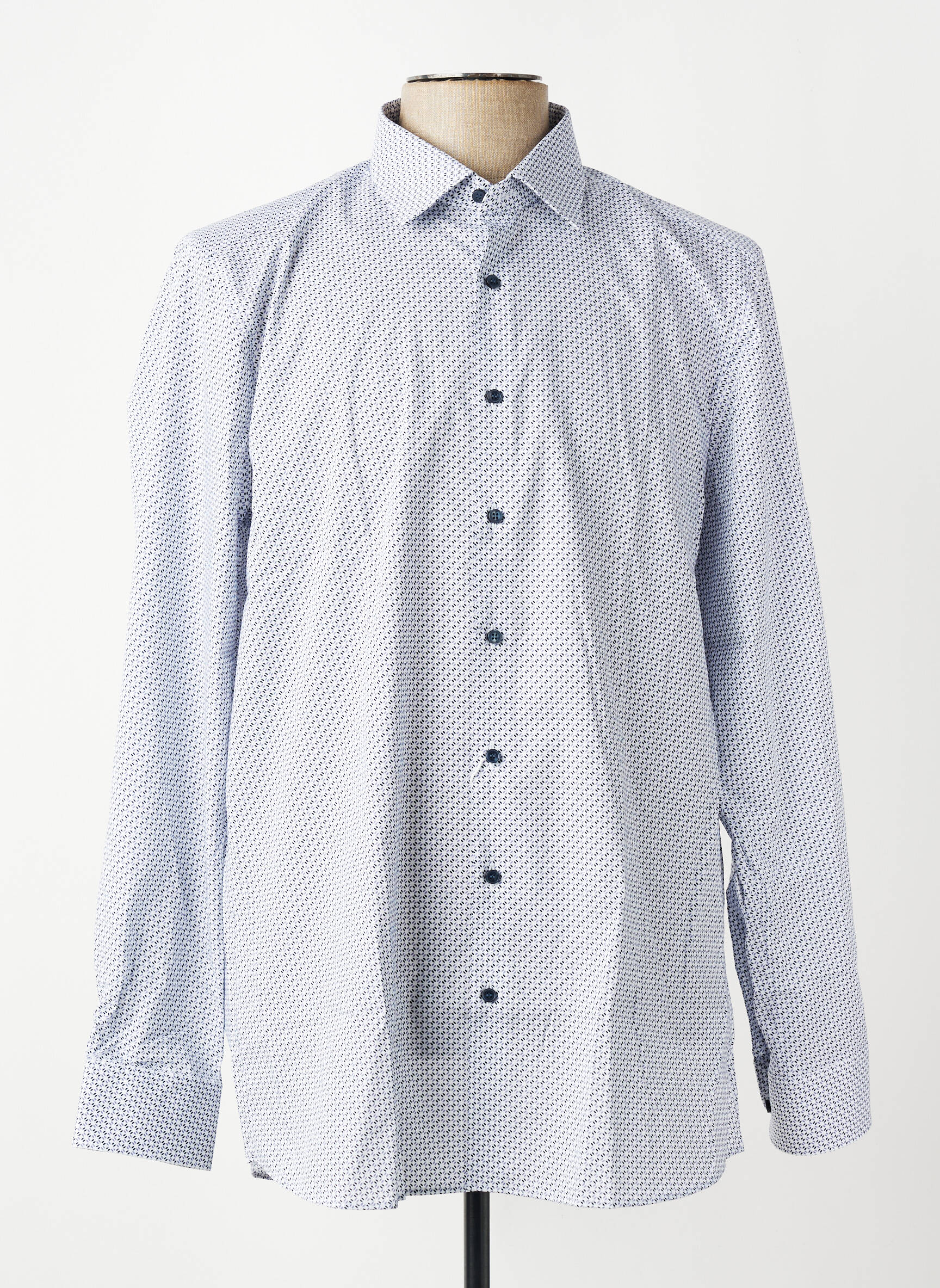 Chemise manches longues imprimé fantaisie violet OLYMP homme