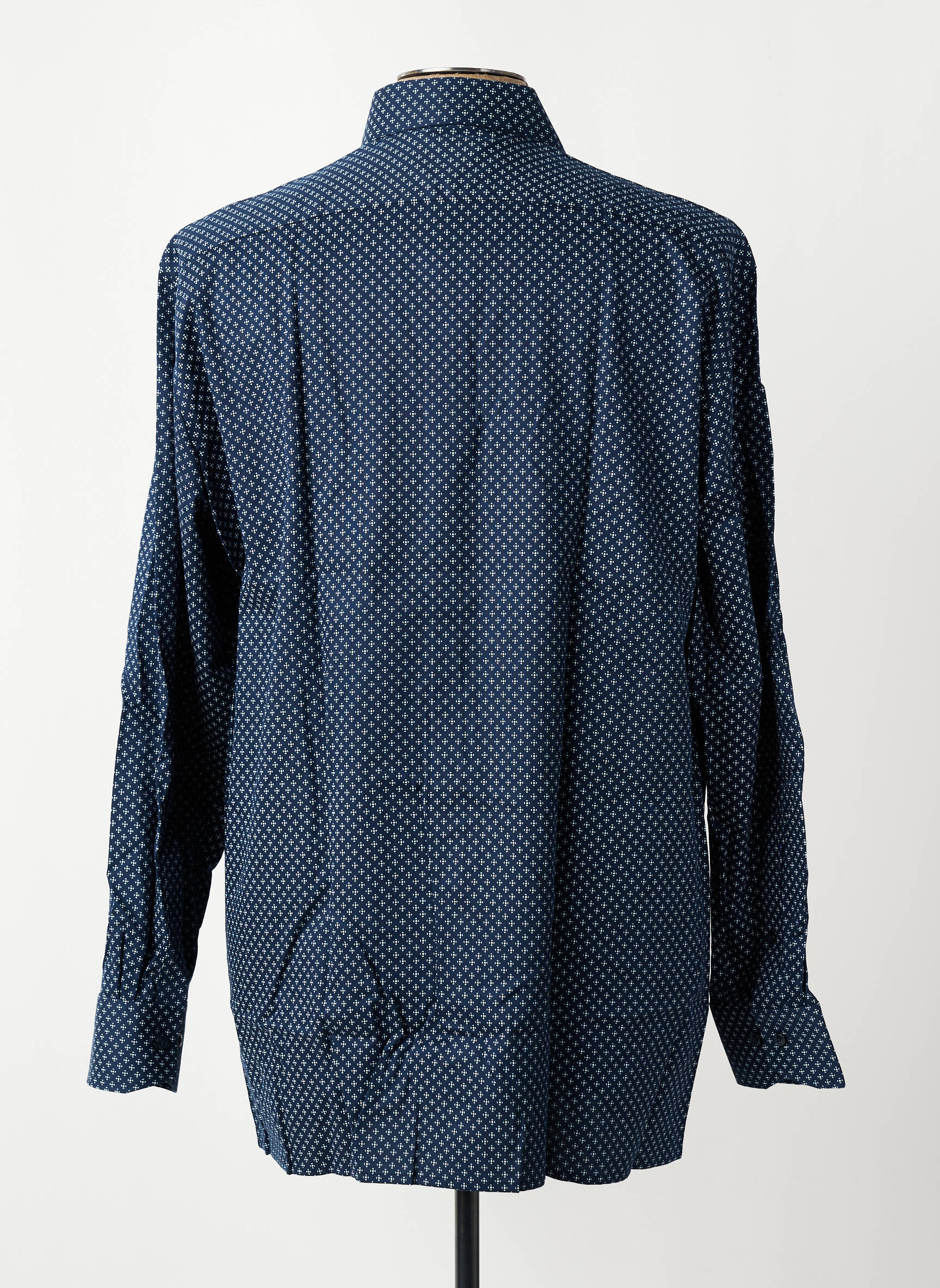 Chemise manches longues imprimé fantaisie bleu OLYMP homme