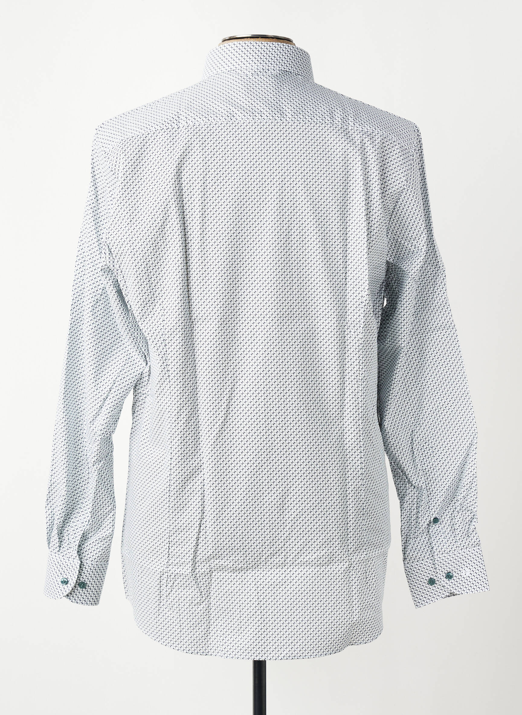 Chemise manches longues imprimé fantaisie vert OLYMP homme