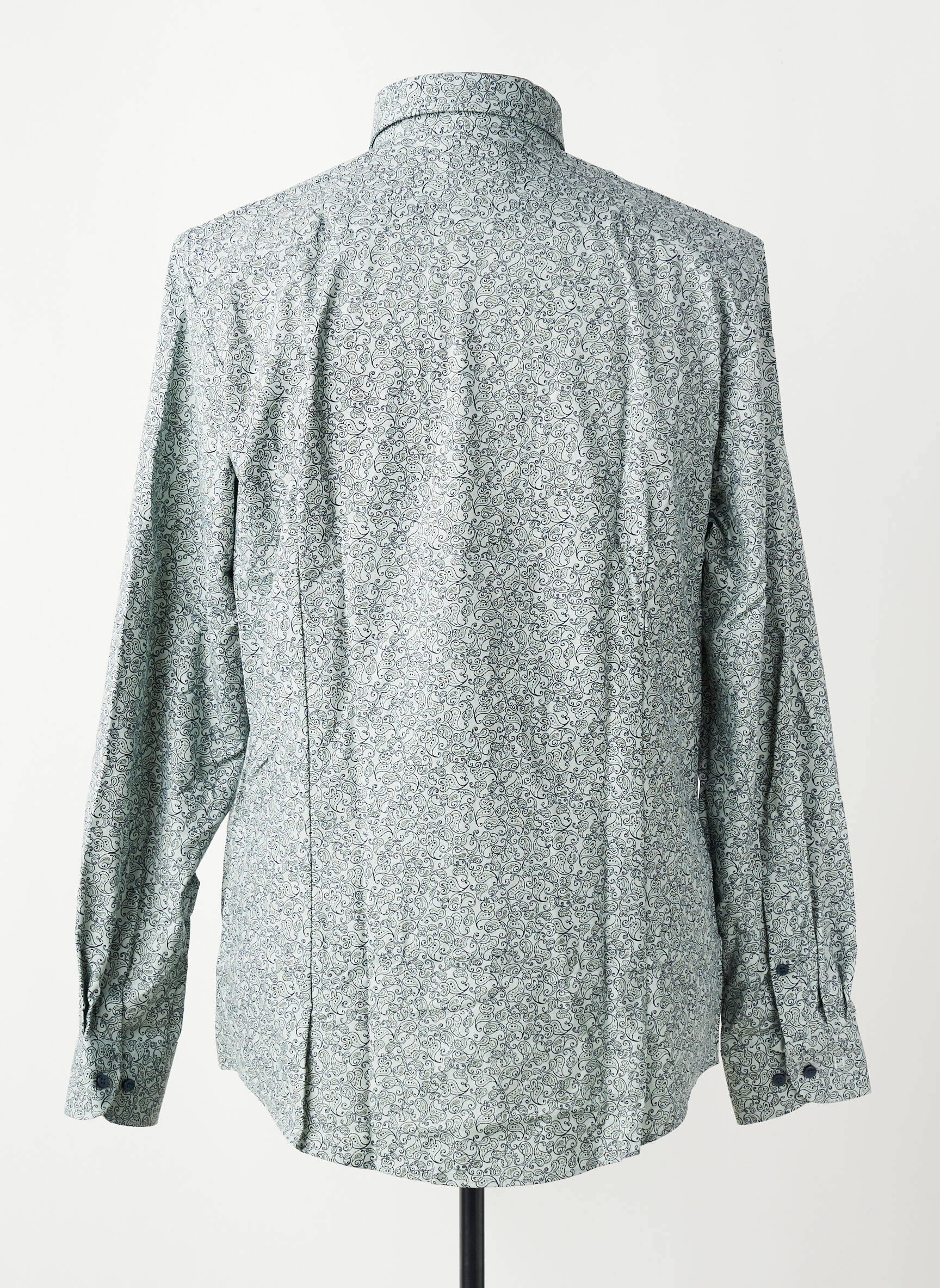 Chemise manches longues coupe cintrée vert OLYMP homme