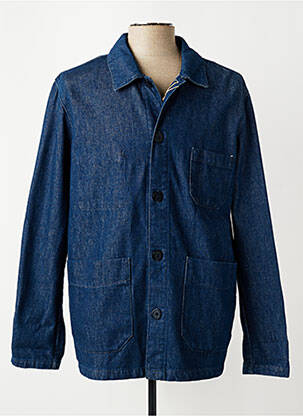 Veste casual fermeture boutonnée sur le devant bleu SAINT JAMES homme