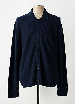 Gilet manches longues fermeture boutonnée sur le devant bleu TOMMY HILFIGER homme