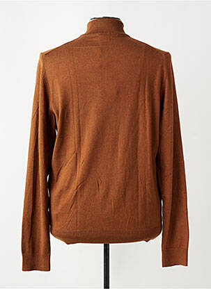 Pull manches longues manches longues marron HECHTER STUDIO homme