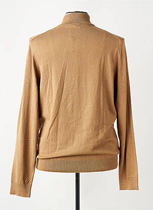 Pull manches longues manches longues marron clair HECHTER STUDIO homme