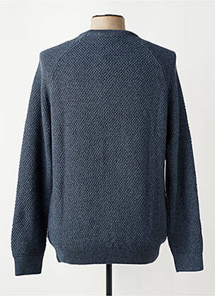 Pull col rond manches longues bleu HECHTER STUDIO homme