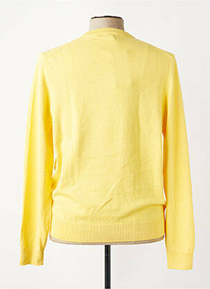 Pull col rond manches longues jaune HECHTER STUDIO homme
