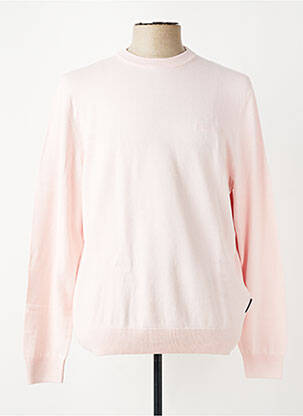 Pull col rond manches longues rose HECHTER STUDIO homme