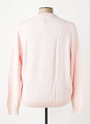Pull col rond manches longues rose HECHTER STUDIO homme