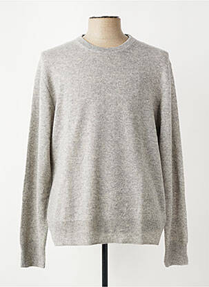 Pull col rond manches longues gris DIGEL homme
