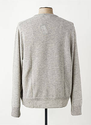 Pull col rond manches longues gris DIGEL homme
