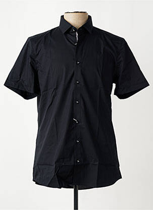 Chemise manches courtes coupe cintrée noir OLYMP homme