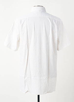 Chemise manches courtes imprimé fantaisie blanc OLYMP homme