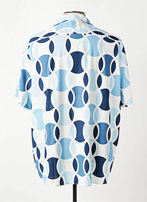 Chemise manches courtes imprimé fantaisie bleu OLYMP homme