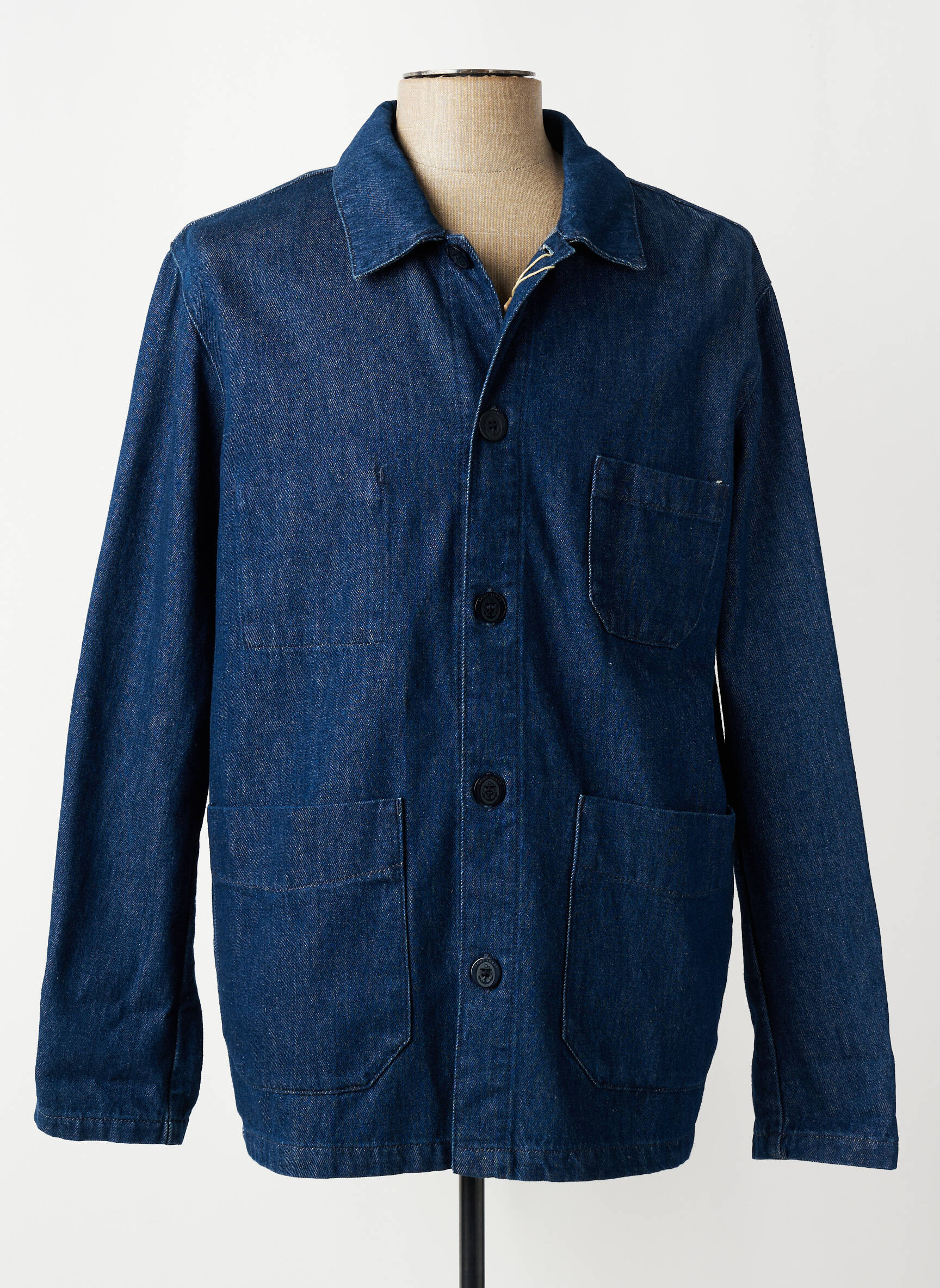 Veste casual fermeture boutonnée sur le devant bleu SAINT JAMES homme